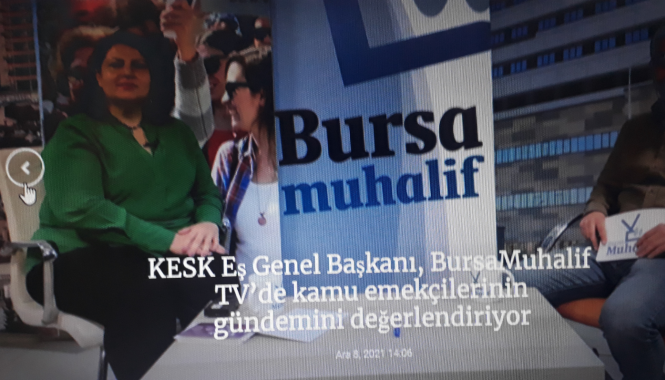KESK Eş Genel Başkanı, BursaMuhalif TV’de kamu emekçilerinin gündemini değerlendiriyor