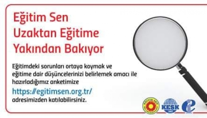 EĞİTİM SEN UZAKTAN EĞİTİME YAKINDAN BAKIYOR/anket