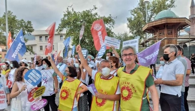 KESK’in Edirne yürüyüş kolu Bursa’da