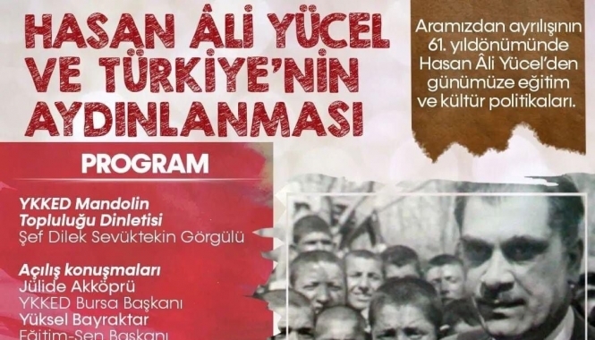 Aramızdan ayrılışının 61. yıldönümünde Hasan Ali Yücel Anması