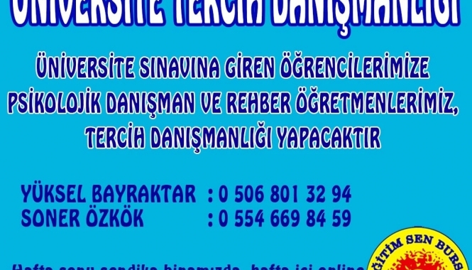 ÜNİVERSİTE TERCİH DANIŞMANLIĞI