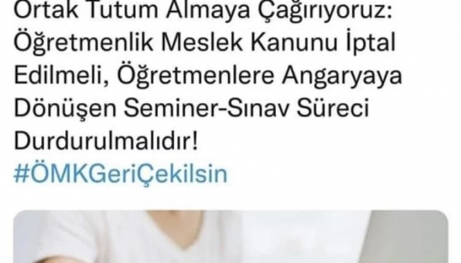 UZMAN VE BAŞÖĞRETMENLİK SINAVI İPTAL EDİLSİN/İMZA KAMPANYASI