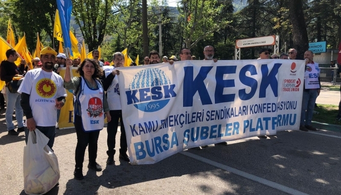 Bursa’da emekçiler 1 Mayıs’ta alanlarda