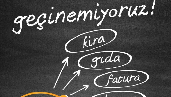 Geçinemiyoruz! İnsanca Yaşayacak Ücret İstiyoruz! / Afiş