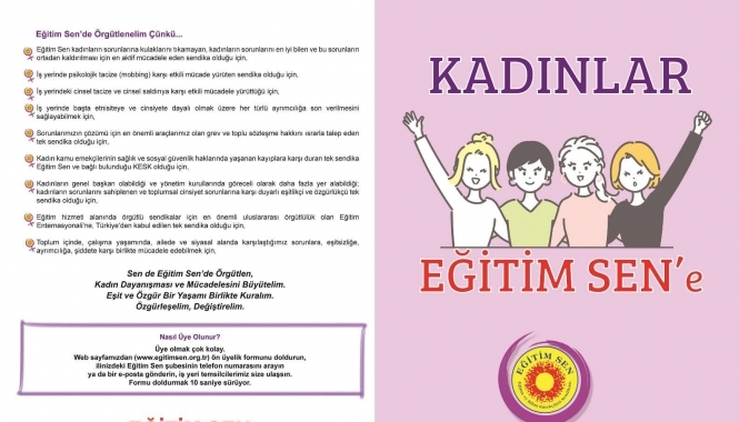 Kadınlar Eğitim Sen’e / Broşür