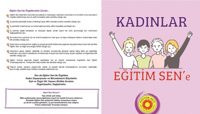 Kadınlar Eğitim Sen’e / Broşür