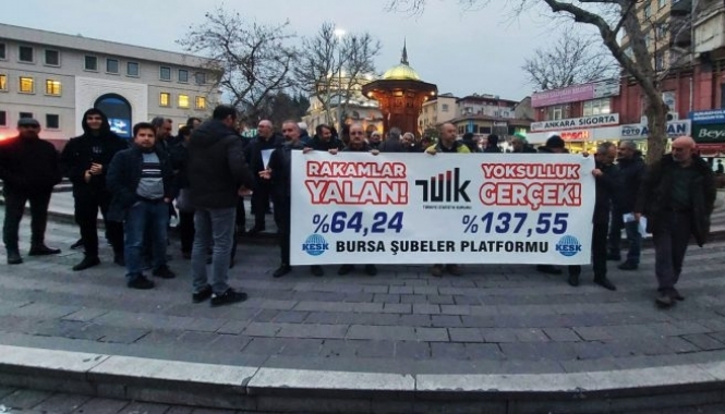 KESK Bursa: Rakamlar yalan, yoksulluk gerçek!