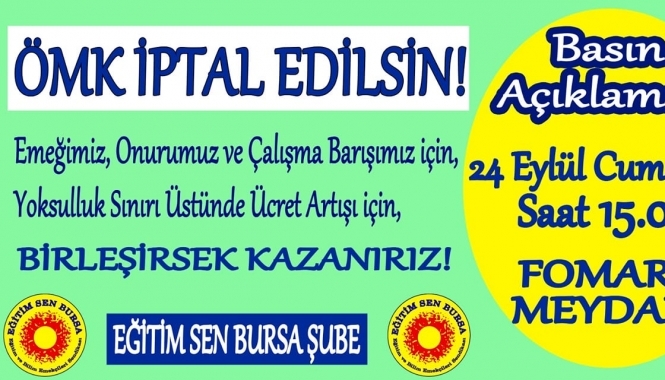 ÖĞRETMENİN SESİNİ DUYURACAĞIZ!/ÖMK İptal Edilsin!