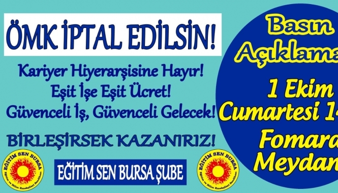 ÖMK İPTAL EDİLSİN! /BASIN AÇIKLAMASI