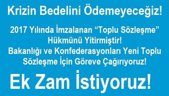 KRİZİN BEDELİNİ ÖDEMEYECEĞİZ!