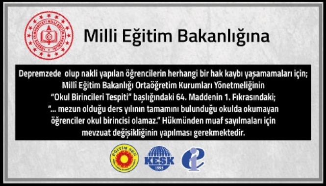 Milli Eğitim Bakanlığına