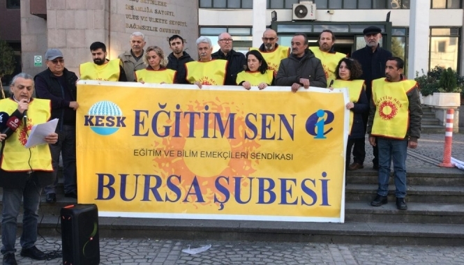 Eğitim Sen Bursa: Öğretmenlik meslek kanunu ‘Eşit işe eşit ücret’ ilkesini yok etmiştir!